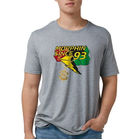 CafePress - Power Rangers Since 93 Men's Deluxe T Shirt - Mens Tri-blend T-Shirt
