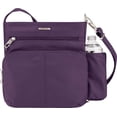 thumbnail image 3 of Travelon Anti-Theft Classic North/South Crossbody Bag, One Size, Purple, 3 of 7