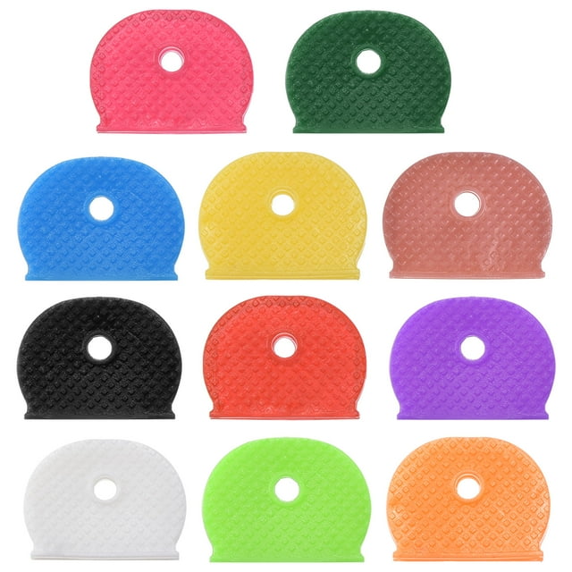 Cubiertas de Llave Uxcell Etiquetas de Capsulas de Silicona 11 Colores Variados 33 Paquete