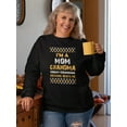 thumbnail image 2 of I'm A Mom Grandma Great-grandma Sweatshirt Women -Image by Shutterstock, Female 4X-Large, 2 of 4