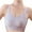 Purple, variant on Wireless Bras for Women Embriodery Full Coverage Padded Push Up No Underwire Seamless Comfortable Everyday Bra,White,40 B