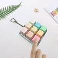 thumbnail image 1 of BELOVING Keyboard Clicker Toy Adults Gifts Funny Lightweight Cube Keyboard Fidget Toy Rainbow Bear, 1 of 10