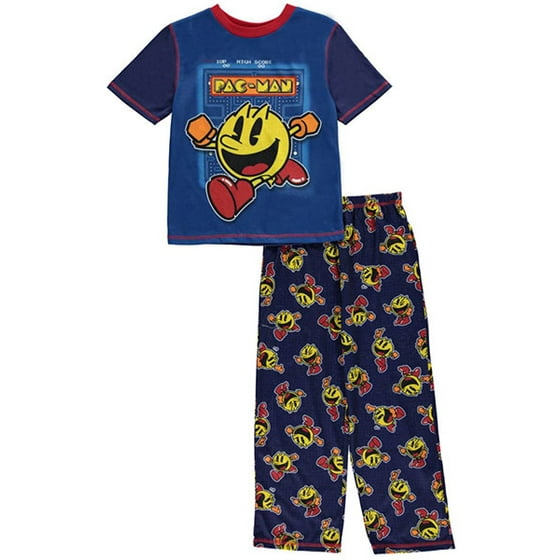 Pac-man - Pac-Man Big Boys' "On the Move" 2-Piece Pajamas (Sizes 8 - 20