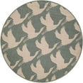 thumbnail image 2 of Unique Loom Outdoor Coastal Collection Area Rug - Seabreeze (4' 1" Round Stone Blue/Ivory), 2 of 9