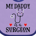 thumbnail image 4 of Inktastic Surgeon Daddy Doctor Baby Clothes Boys or Girls Baby Bib, 4 of 4