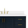 thumbnail image 3 of Ariel Stafford 61 Inch Single Oval Sink Vanity With White Quartz Countertop W/1.5" Edge In Midnight Blue, 3 of 10