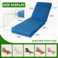 thumbnail image 4 of Zikebtuy 2 Pcs Chaise Lounge Cushions 80x26x5 inch Thick Waterproof Outdoor Furniture Cushions with Removable Cover Beige, 4 of 10