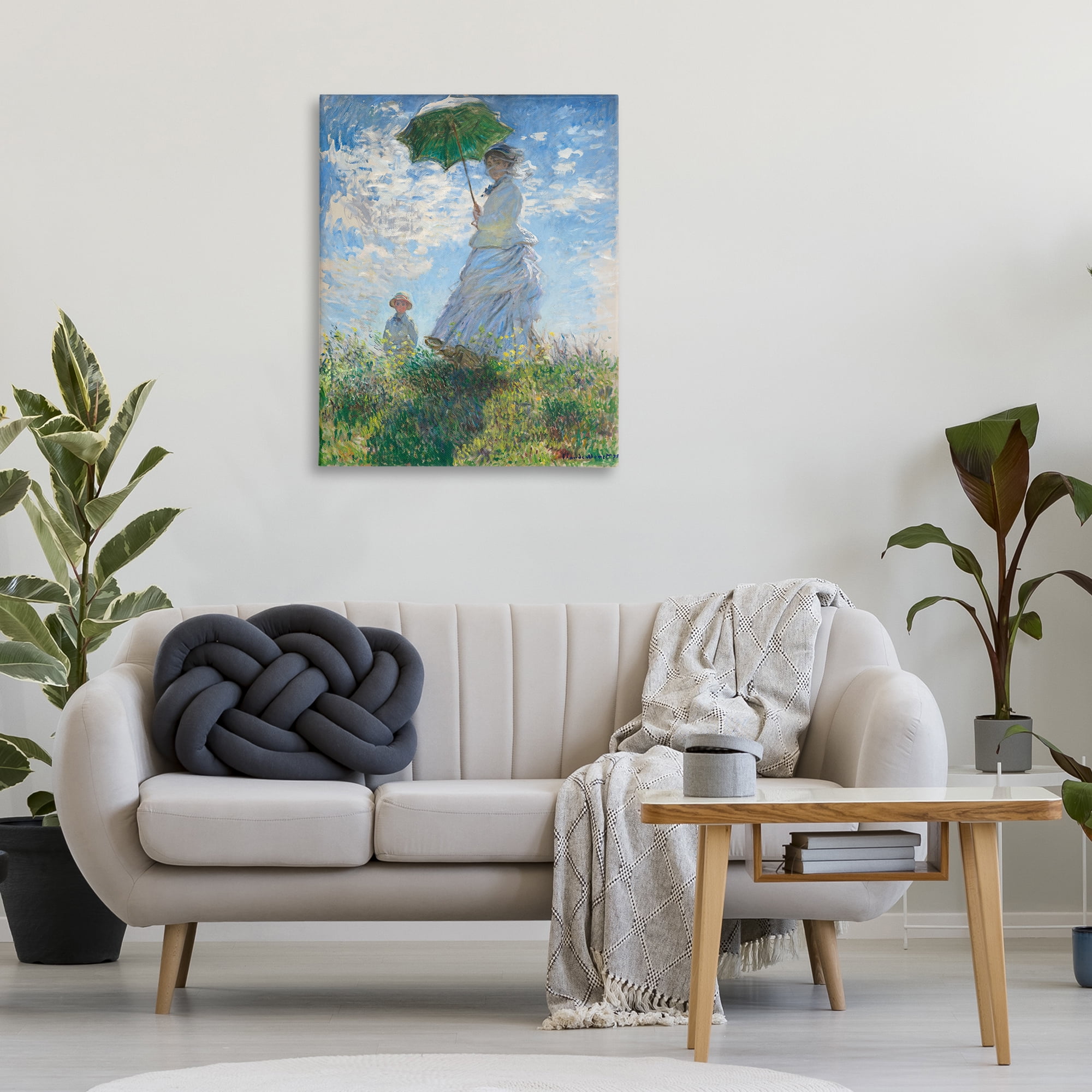 Stupell Industries Classic Monet Madame & Son People Painting Wrapped Canvas Art Print Wall Art, 30 x 40
