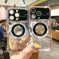 thumbnail image 2 of TECH CIRCLE Magnetic Clear Case For iPhone 14 with Full Camera Protection, Military Grade Drop Protection Women Girls Phone Case Compatible with MagSafe for Apple iPhone 14 6.1" 2022,Silver, 2 of 7