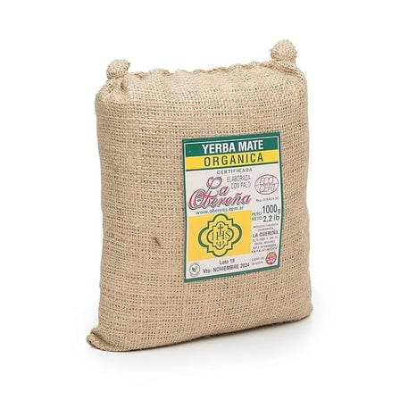 La Obereña Yerba Mate 1kg - Organic Yerba Mate Loose Leaf Tea – Traditional South American Infusion, Gluten-Free, Chemical-Free - Certified Organic, Made in Argentina