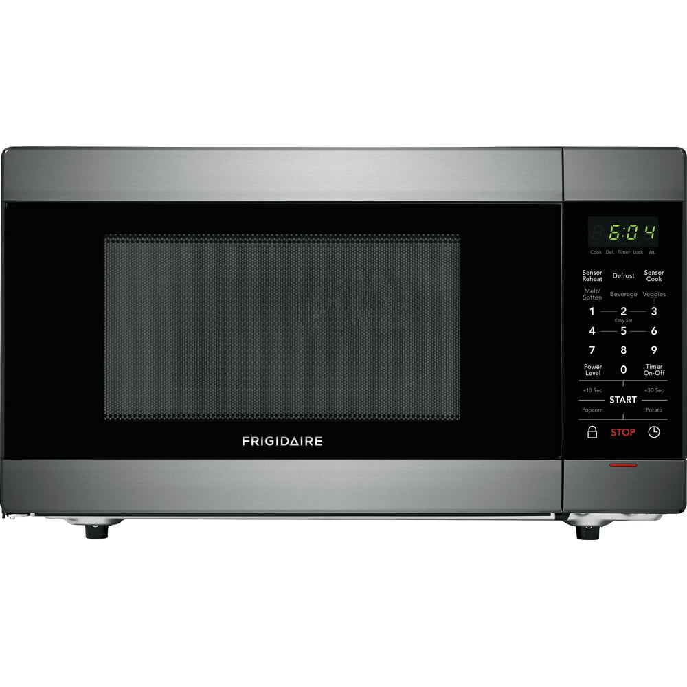 Frigidaire 1.4 cu. ft. Countertop Microwave Oven Black Stainless Steel Frigidaire 1.4 Cu. Ft. Black Stainless Steel Microwave Oven