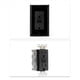 thumbnail image 3 of 2X Tomacorriente GFCI de 15 Amperios, Tomacorriente Eléctrico GFI de Autoprueba, Receptáculo GFCI Resistente A Manipulaciones con Placa de Pared Negra, 3 of 3