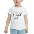 thumbnail image 2 of I Am A Child Of God Cute Toddler Tshirts for Boys Girls (White, Youth M), 2 of 5
