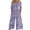 Purple, variant on Pitauce Womens Short Sleeve Rompers Summer Dressy Casual Loose Floral Print Boho Beach One Piece Outfits Seniors Wide Leg Jumpsuits with Pockets