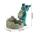thumbnail image 5 of Bandeja de Almacenamiento de Estatuas, Adornos Creativos, Arte, Almacenamiento de Resina Multifuncional para Objetos Pequeños, Artículos Diversos, Joy Verde Soledad Bandeja de almacenamiento de estatuas, 5 of 5