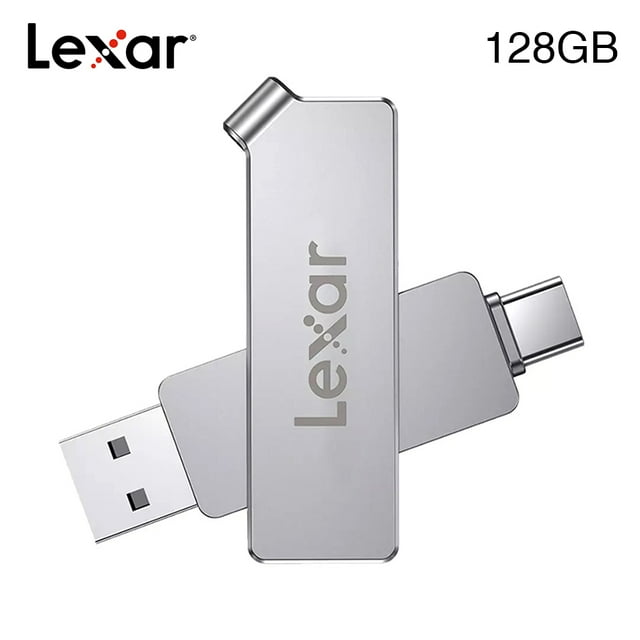 Lexar Lexar JumpDrive D30c USB 3.1 Dual Interface Flash Drive 128GB, High-Speed Type-C & Type-A for Phone, Tablet, and Computer Storage