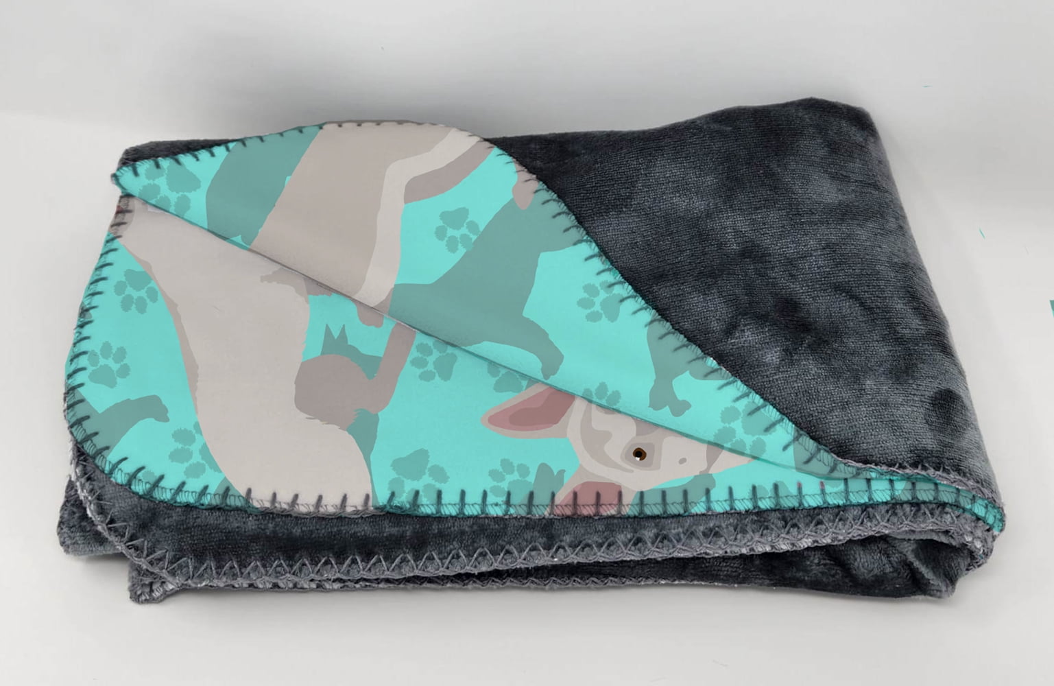 White German Shepherd Soft Travel Blanket with Bag 36 in x 58 in