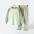 thumbnail image 2 of MEZZALL Boys Thermal Patchwork O-Neck Long Sleeve Tops And Pants Kids Warm Base Layer Sleepwear Home Loungewear For Children Breathable Pajamas Sets, 2 of 5