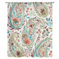 thumbnail image 2 of Boho Flower Sheer Curtains 72 Inches Long, Spring Botanical Paisley Floral Leaf Light Filering Curtains, Breathable Simi Curtain Privacy Drapes for Living Room Bedroom Lightweight Window Treatment, 2 of 9