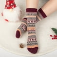 thumbnail image 6 of Loritta Wool Socks for Women, 6 Pairs Ladies Cozy Boot Winter Thermal Warm Thick Socks Size 5-9, 6 of 10