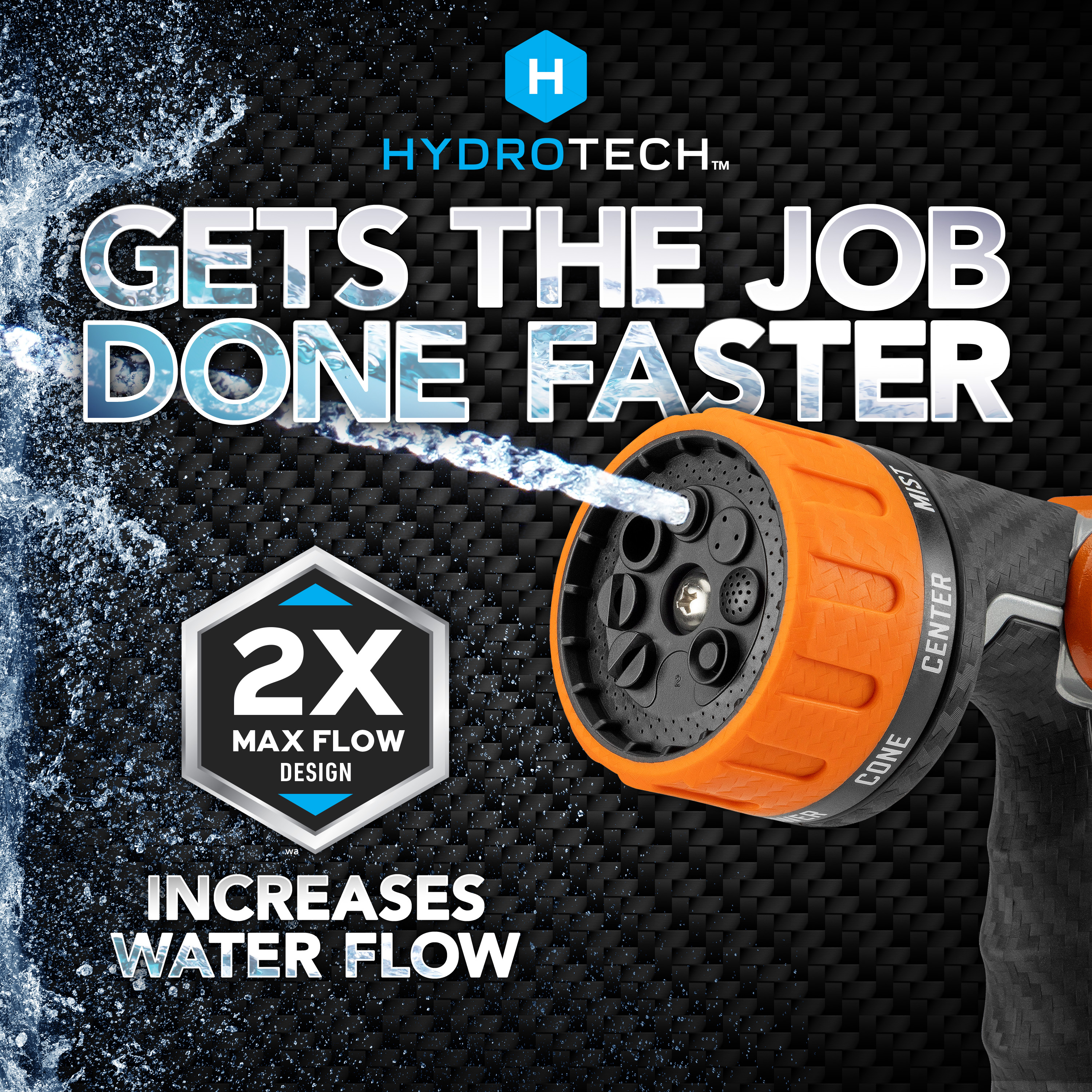 HydroTech Heavy Duty 8-Pattern Hose Nozzle photo 2