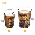 thumbnail image 2 of Lsque Western Cowboy Guinea Pig pattern Laundry Hamper Basket, Tall Woven Rope Hamper Basket for Clothes, Lightweight Storage Basket, Collapsible Waterproof-Small, 2 of 8