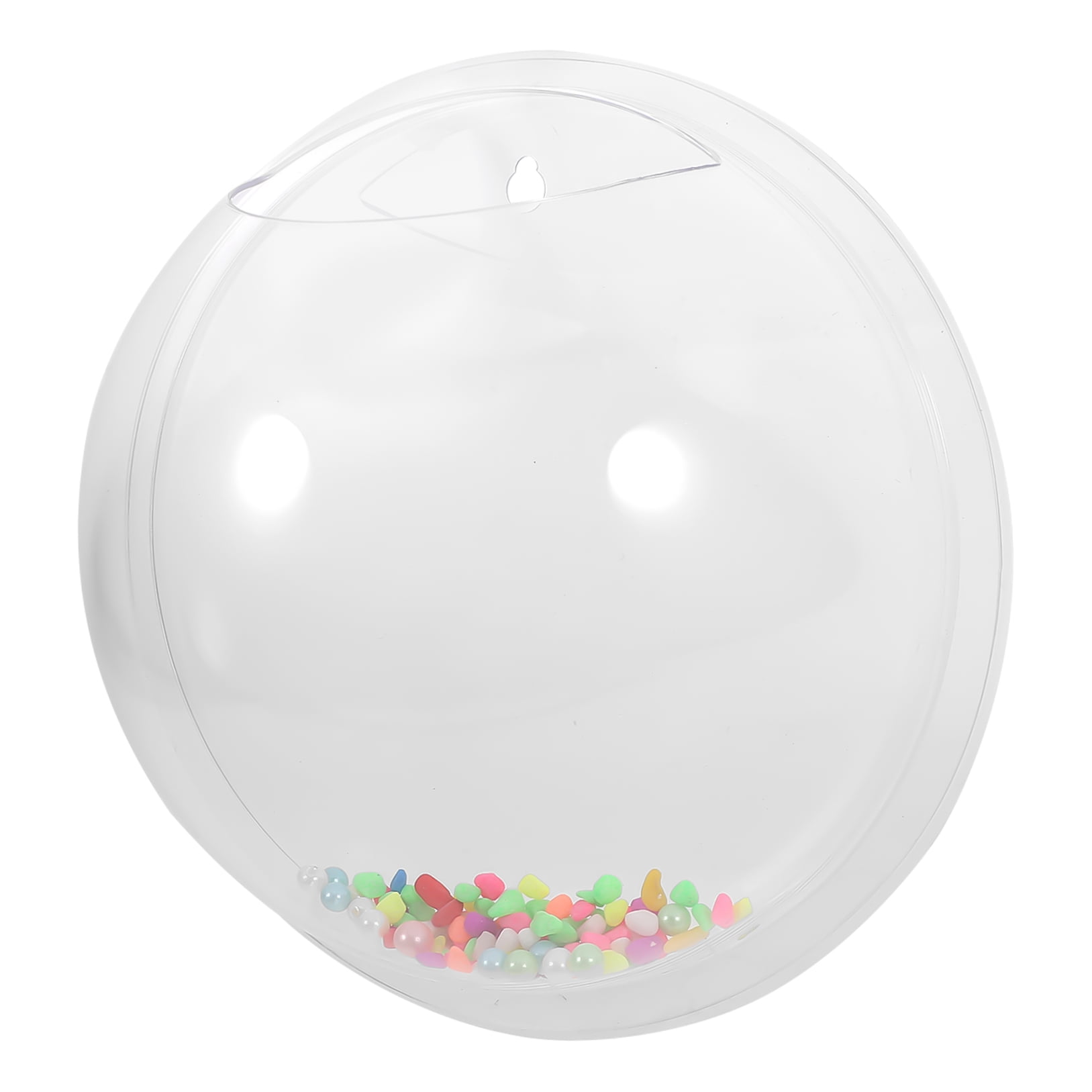 LULULION Wall Mounted Acrylic Fish Bowl Transparent Hanging Tank for Home Decor