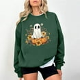 thumbnail image 2 of JSheng Women Loose Sweatshirts Halloween Fashion Printed Casual Long Sleeve Hoodless Sweatshirt Blouse, 2 of 5