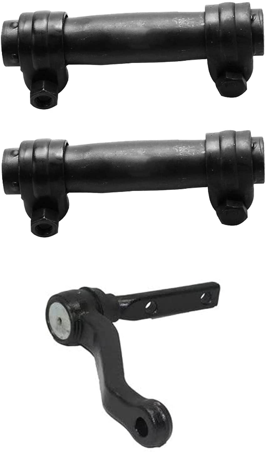 Detroit Axle - 8pc Suspension Kit for RWD 1996-2005 Chevy Blazer, 1996-2003 S10, 4 Inner & Outer Tie Rods, Adjustment Sleeves, Center Link, Steering Idler Arm Replacement