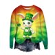 thumbnail image 2 of Xuyuer St Patricks Day Long Sleeve Shirt Women Lucky Shamrock Clover Love Graphic Shirts Irish Gifts Tee Tops, 2 of 5