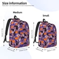 thumbnail image 2 of Vsdgher Halloween Black Cats Print Canvas Backpack Travel Rucksack Unisex Knapsack 15.7/17.7Inch Laptop Backpack for Work,College-Small, 2 of 5