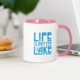 thumbnail image 3 of CafePress - Life Is Better At The Lake Mugs - 11 oz Ceramic Mug - Novelty Coffee Tea Cup, 3 of 4