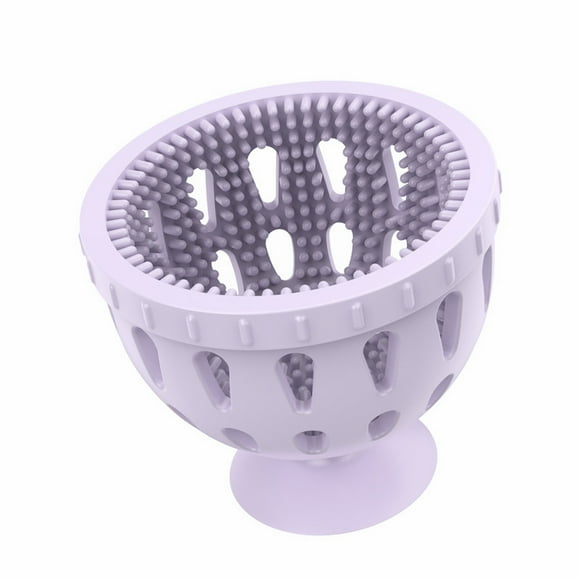 Charlodey Egg Brush Cleaner Egg Scrubber for Fresh Eggs Silicone Egg Washer Machine Tool Egg Spinning Cleaner Brush Multifunctional Vegetable/Egg Scrubber Easy to Clean Purple