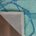 thumbnail image 5 of Nourison Symmetry Abstract Aqua Blue 5'3" x 7'9" Area Rug, (5x8), 5 of 8