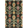 thumbnail image 2 of Safavieh Ikat Abbot Southwestern Wool Area Rug, Charcoal/Blue, 8' x 10', 2 of 8