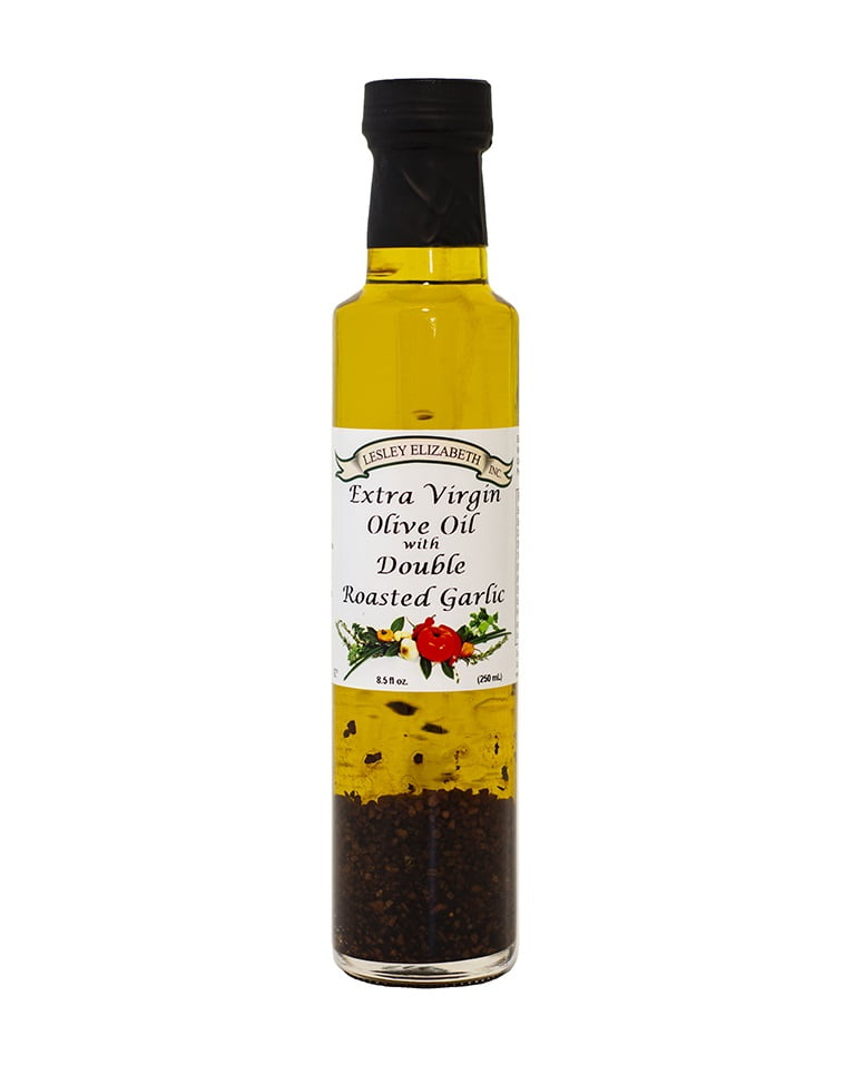 Lesley Elizabeth, Extra Virgin Olive Oil with Double Roasted Garlic, EVOO, Seasoning Cooking Oil, Dipping Oil, Cooking Oil, Oil, 8..5 fl oz, MID# OL7024, $17.49