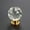 Gold Base, variant on 20mm 30mm 40mm 50mm Crystal Ball Design Clear Crystal Glass Knobs Cupboard Drawer Pull Kitchen Cabinet Wardrobe Handles Hardware