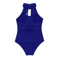 thumbnail image 3 of iiniim Kids Girls Halter Neck Cotton Ballet Dance Gymnastics Leotard Bodysuit, 3 of 7