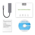 thumbnail image 2 of Tarjeta de red USB 2.5G 2500Mbps Adaptador USB Gigabit Ethernet (Tipo-C-RJ45) Ehuebsd  Para estrenar, 2 of 8