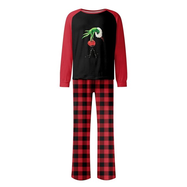 POINTERTECK Pyjamas de Noël Assortis pour Hommes Ensembles de Pyjamas de Vacances Pyjamas de Noël pour Famille