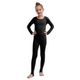 thumbnail image 2 of iiniim Girls Thermal Underwear Kids Long Johns Winter Warm Base Layer Tops with Bottoms Type A Black 10-12, 2 of 7