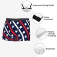 thumbnail image 3 of Balery Patriotic Star Pattern Calzoncillos bóxer para hombre, ropa interior de algodón suave y transpirable con cinturilla de nailon-XX-Large, 3 of 5