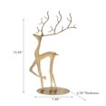 thumbnail image 2 of Large Antler Metal Deer Side, 2 of 3