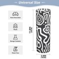 thumbnail image 2 of Minimalist Black and White Lines Plastic Vase 11.8'' x 3.9'' Transparent Non Breakable Decorative for Family, 2 of 6