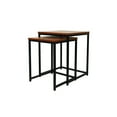 thumbnail image 1 of Jessar - Ensemble de 2 Tables d'Appoint Carrées, de la Ross Collection, Brun, 1 of 5