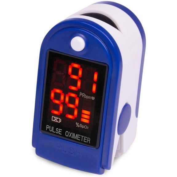 Roscoe Medical Finger Pulse Oximeter Saturation Monitor, 1 Count, Includes AAA Batteries