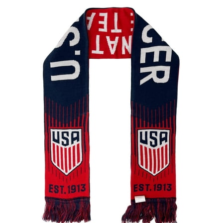 U.S. Soccer Unisex Acrylic Scarf, Blue, 1-Piece