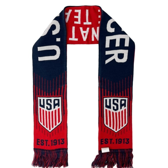 U.S. Soccer Unisex Acrylic Scarf, Blue, 1-Piece