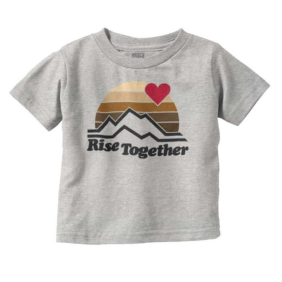 Rise Together Social Justice Equality Toddler Boy Girl T Shirt Infant Toddler Brisco Brands 6M