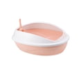 thumbnail image 3 of Open Top Pet Litter Tray Cat Sand Box Portable Splashproof Cat Litter Basin Pink, 3 of 8